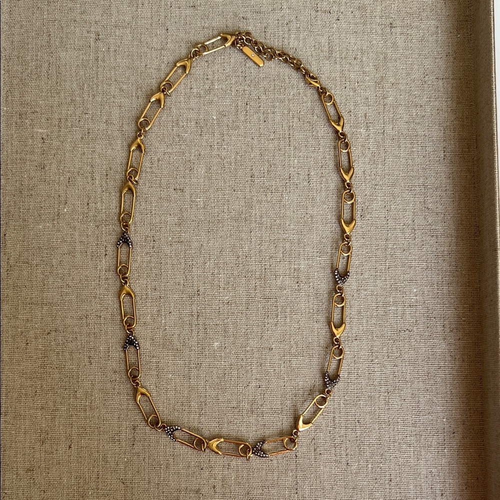 Gold Paper Clip Necklace